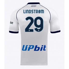 SSC Napoli Jesper Lindstrom #29 Replika Udebanetrøje 2023-24 Kortærmet